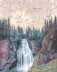 Mount Rainier Narada Falls Print RC