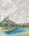 final switchback print of alice lake sawtooth mountains in idaho by Katie Jeanne Reim