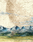 final switchback greeting card featuring Katie Jeanne Reim's Bridger Range, Montana, print