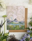 final switchback's greeting card featuring a contours of national parks print by artist Katie Jeanne Reim