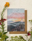 final switchback's greeting card featuring a contours of national parks print by artist Katie Jeanne Reim