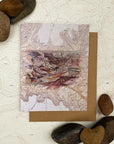 final switchback's greeting card featuring a contours of national parks print by artist Katie Jeanne Reim