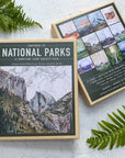 final switchback's 12-card box set featuring contours of national parks prints by Katie Jeanne Reim