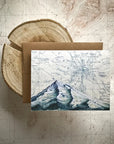 final switchback's greeting card featuring a contours of Oregon print by artist Katie Jeanne Reim