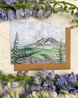 final switchback's greeting card featuring a contours of Washington print by artist Katie Jeanne Reim