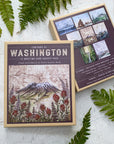 final switchback's 12-card box set featuring contours of washington prints by Katie Jeanne Reim