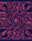 final switchback cotton bandana print in deep forest wildberry by artist Katie Jeanne Reim