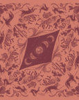 final switchback cotton bandana print in desert nights orange by artist Katie Jeanne Reim