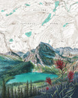 Grinnell Lake, Glacier National Park Print
