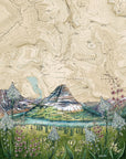 final switchback greeting card featuring Katie Jeanne Reim's Hidden Lake Glacier National Park, Montana, print