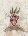 final switchback love runs deep heart anatomy print by Katie Jeanne Reim
