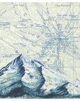final switchback greeting card featuring Katie Jeanne Reim's Mount Hood, Oregon, print