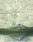 final switchback print of mount jefferson, Oregon, by artist Katie Jeanne Reim