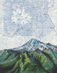 final switchback mount rainier above the tatoosh range in washington print by Katie Jeanne Reim