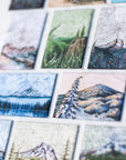 a final switchback button magnet featuring Katie Jeanne Reim's bachelor prints