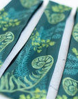 3 final switchback quick dry headbands featuring artist Katie Jeanne Reim's ferns print