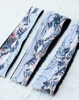 3 final switchback quick dry headbands featuring artist Katie Jeanne Reim's Ridgeline print