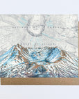 final switchback greeting card featuring Katie Jeanne Reim's Saint Helens Summit, Washington, print