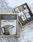 final switchback's 12-card box set featuring taste of portland prints by Katie Jeanne Reim