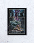final switchback vinyl waterproof sticker of the great basin bristlecone by Katie Reim