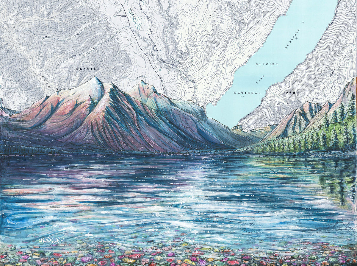 Lake McDonald, Glacier National Park Print