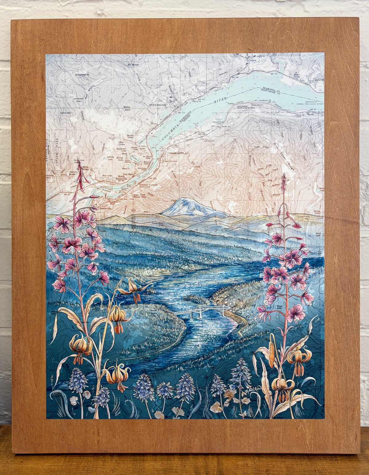 Columbia River Gorge, Bridge of the Gods Original Painting