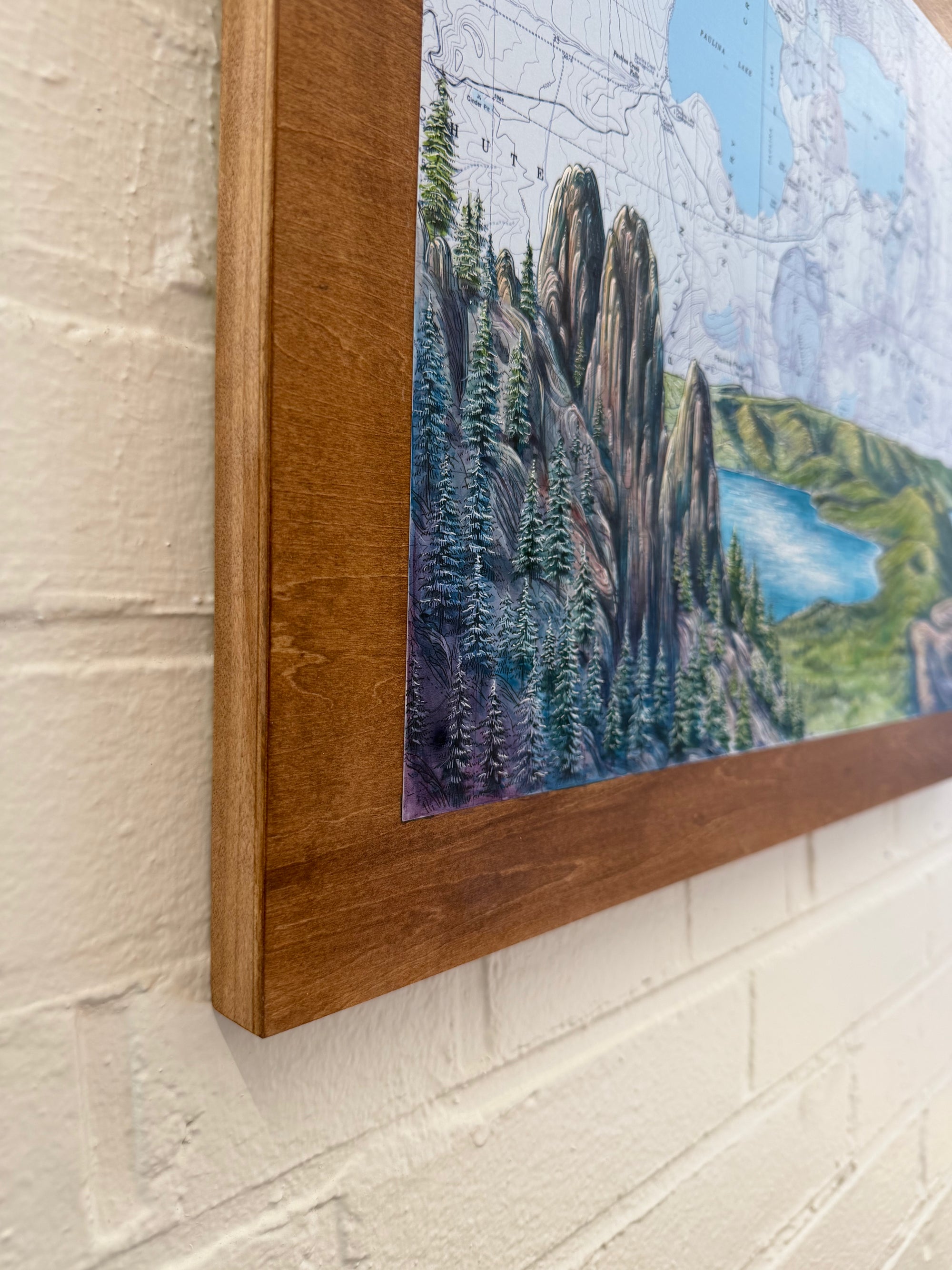 Newberry Caldera : National Volcanic Monument Original Painting