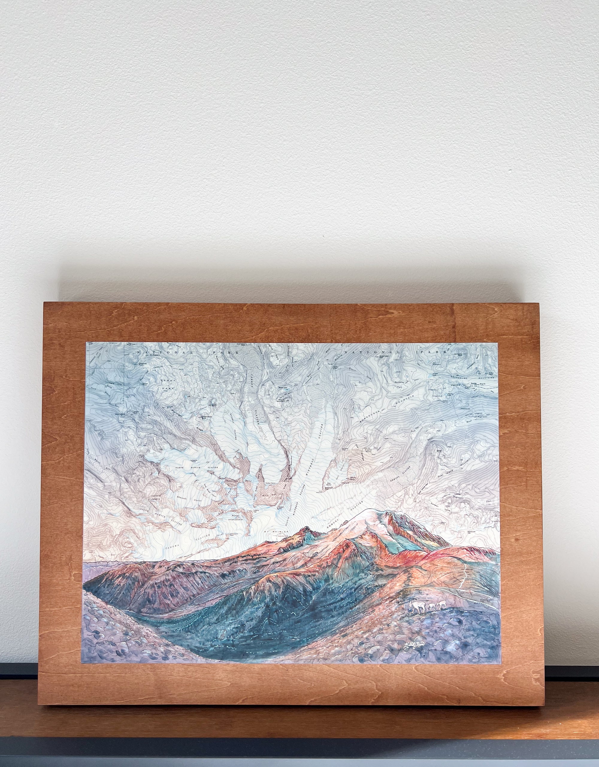 Borroughs Mountain Trail Original RC Painting: 25% to NPCA