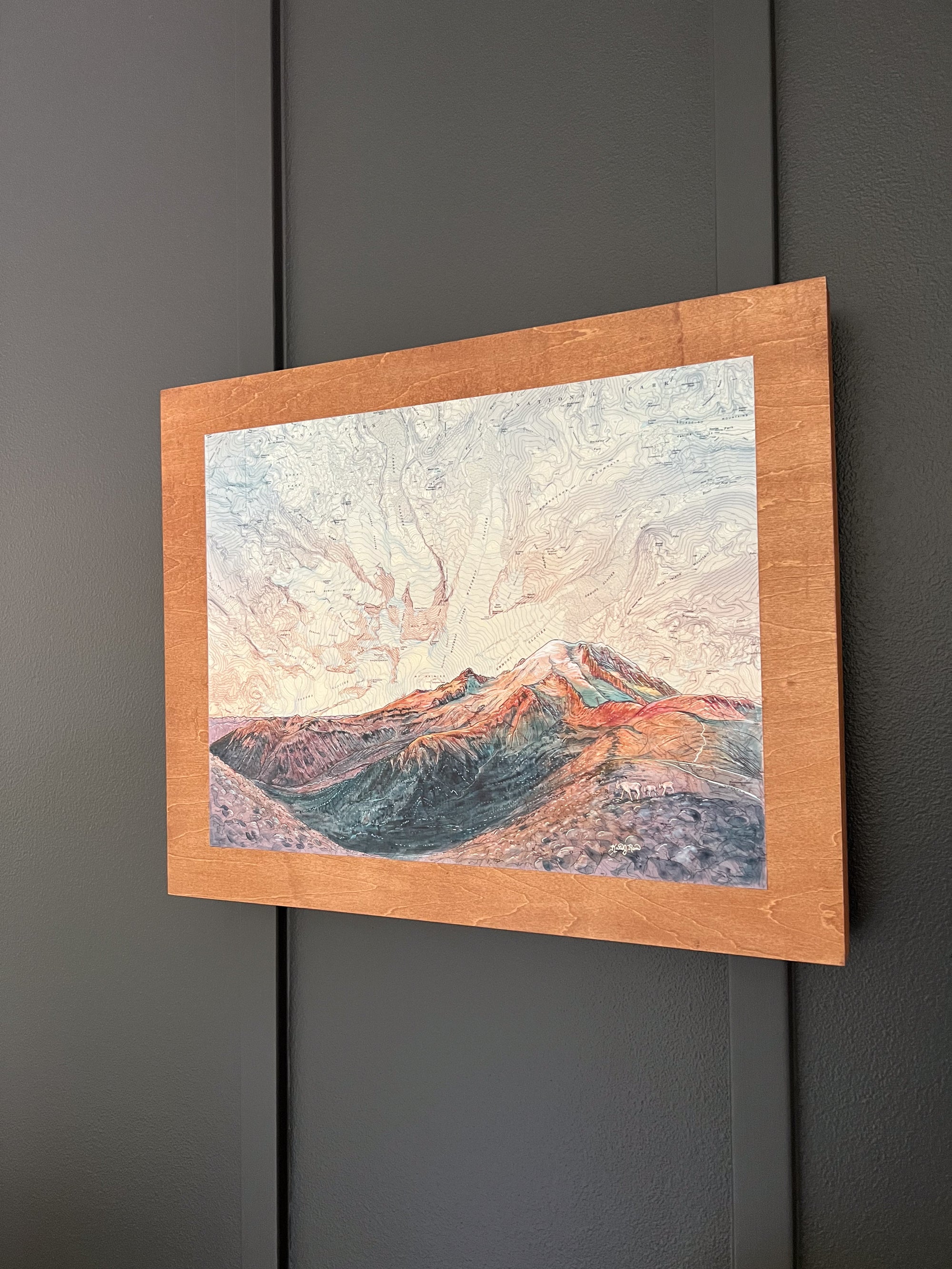Borroughs Mountain Trail Original RC Painting: 25% to NPCA