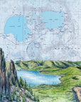 Newberry Caldera, National Volcanic Monument Print