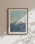Mount Rainier Silver Forest Trail Print RC