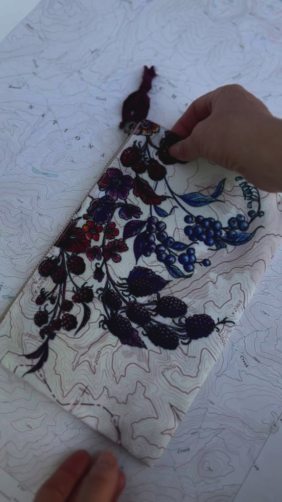 zip pouch by final switchback featuring Katie Reim's art video