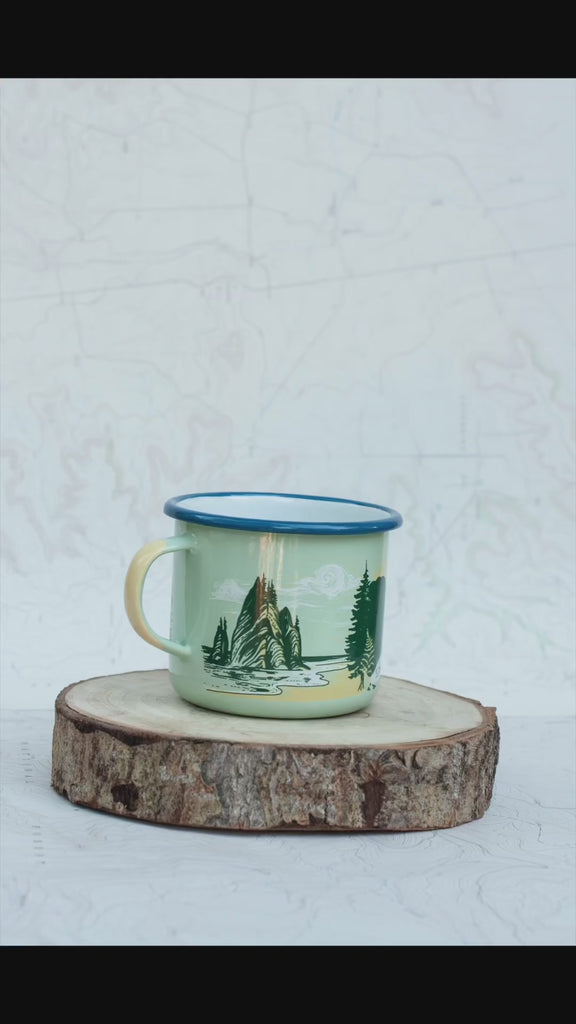 fireproof mugs by final switchback featuring Katie Reim's art video