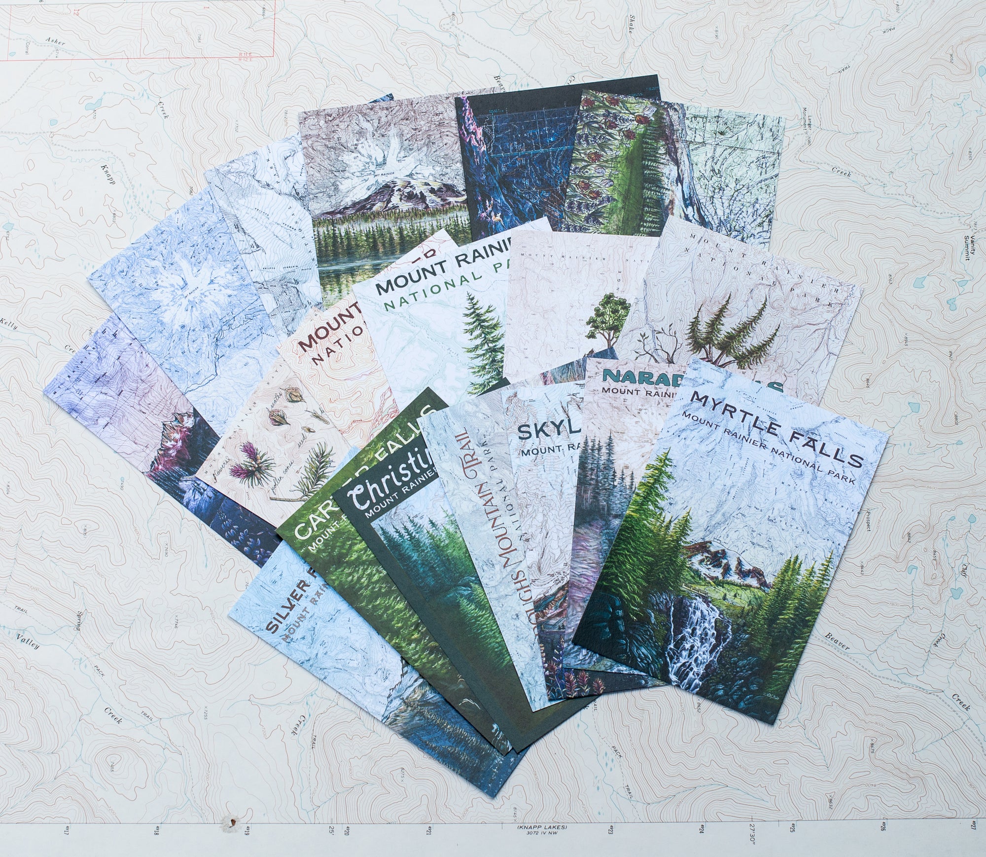 Rainier Collection Postcard Set RC: 100% to WTA